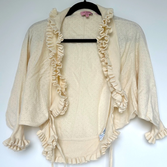 Ted Baker Angora Cardigan Size 4 - Picture 1 of 8
